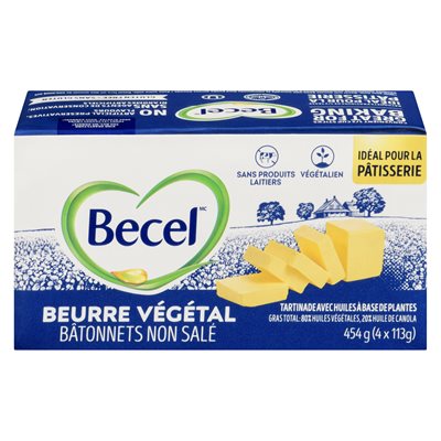 Bâtonnets Beurre Végétal n-salé 454gr