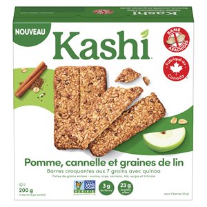 Barres croquantes pomme canelle et lin 200gr