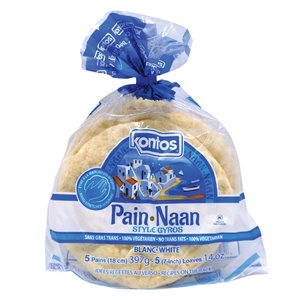 Pains naan style gyros 5un 397gr
