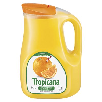 Jus d'orange un peu de pulpe 2.63lt