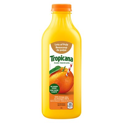 Jus d'orange beaucoup de pulpe 1.36lt