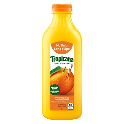 Jus d'orange sans pulpe 1.36lt