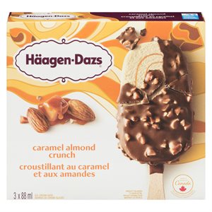 Barre crème glacée croustillant caramel / amandes 3x88ml