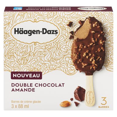 Barre crème glacée chocolat amande 3x88ml