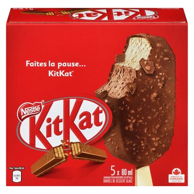 Barres glacées kitkat 5x80ml