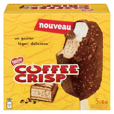 Barres glacées coffee crisp 5x80ml