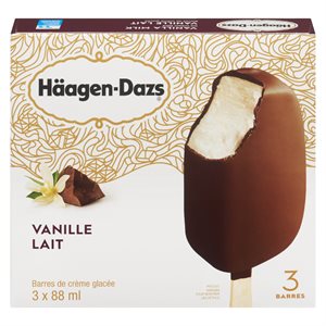 Barre crème glacée vanille / lait 3x88ml
