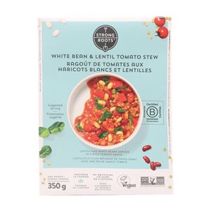 Vegan ragoût tomates haricots lentilles 350gr