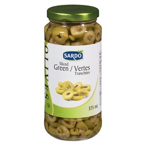 Olives vertes tranchées 375ml