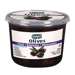 Olives kalamata dénoyautées 500ml