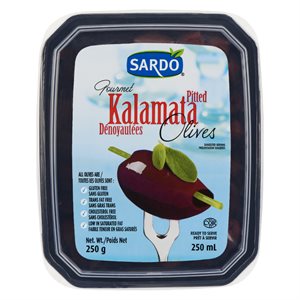 Olives kalamata dénoyautées 250ml