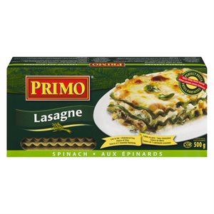 Pâtes lasagne épinards 500gr