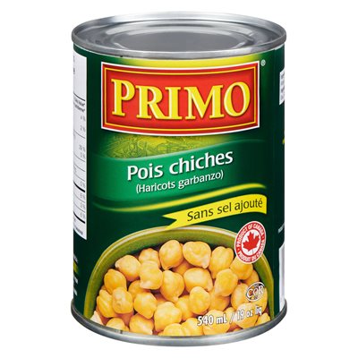 Pois chiches sans sel ajouter 540ml