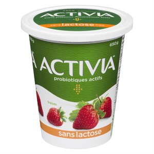 Yogourt fraise sans lactose 2.6% 650gr