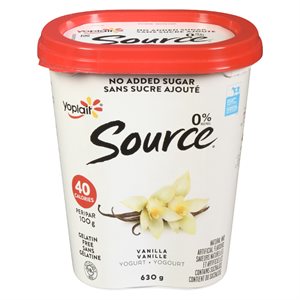 Yogourt vanille 0% 630gr