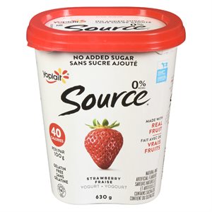 Yogourt fraise 0% 630gr