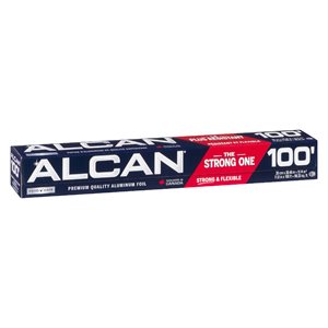Papier aluminium 100' 1un
