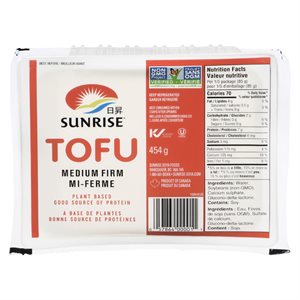 Tofu mi-ferme 454gr