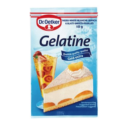 Feuilles de gélatine 10gr