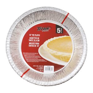 Assiettes tarte alum.10" 5un