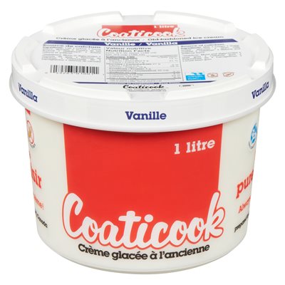 Crème glacé vanille 1L