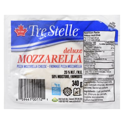 Fromage mozzarella deluxe 340gr