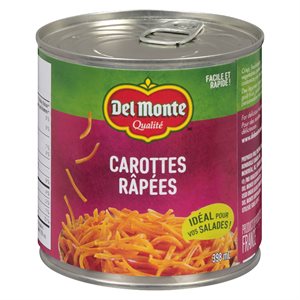 Carottes râpées 398ml