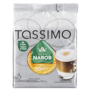 T-disc café latte 8un 263gr