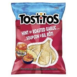 Chips tortilla soupçon d'ail rôti 275gr