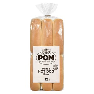 Pain hot-dog vapeur 12un