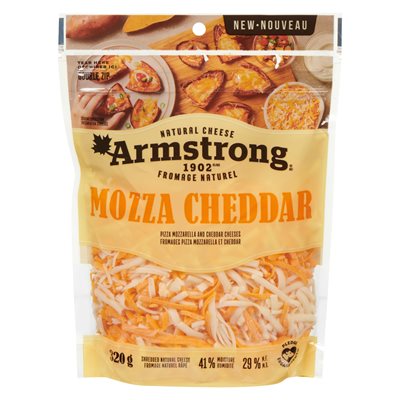 Fromage Pizza Mozzarella Cheddar râpé 320gr