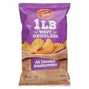 Croustille ondulée assaisonnée 454gr