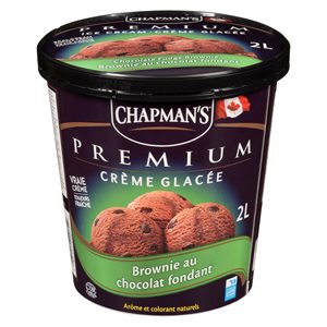 Crème glacée brownie chocolat fondant 2lt