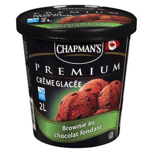 Crème glacée brownie chocolat fondant 2lt