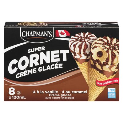 Cornet vanille / caramel 8x120ml