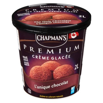 Crème glacée l'unique chocolat 2lt