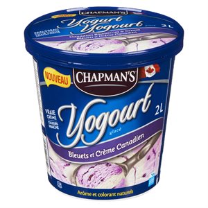 Yogourt bleuets et crème 2lt