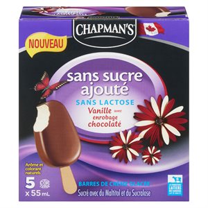 Barre vanille enrobé chocolat 6x120ml