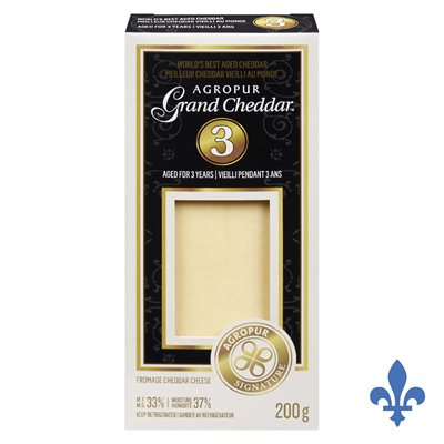 Fromage grand cheddar 3 ans 200gr