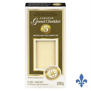 Fromage grand cheddar 5 ans 200gr