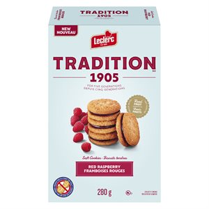Biscuits tendre framboises rouges 280gr