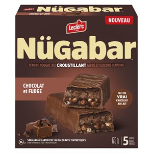 Barres tendres chocolat fudge 175gr
