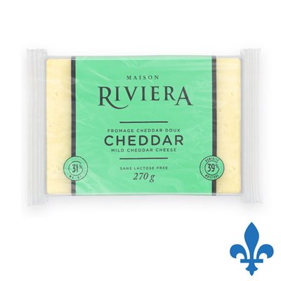 Fromage cheddar blanc 270gr