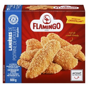 Lanières poitrine poulet croustillantes surgelées 600gr