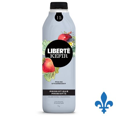 Lait fermenté probiotique fraise 1lt