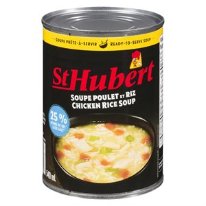 Soupe poulet & riz 25%-sel 540ml