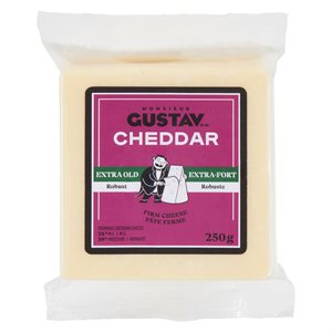 Fromage cheddar extra-fort blanc 250gr