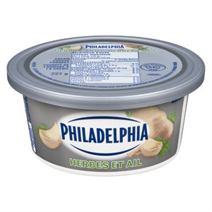 Fromage à la crème herbes & ail 227gr