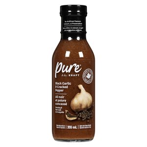 Vinaigrette ail noir et poivre concassé 355ml