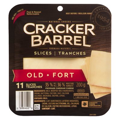 Fromage cheddar fort 11 tranches 200gr